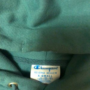 Champion hoodie teal colour